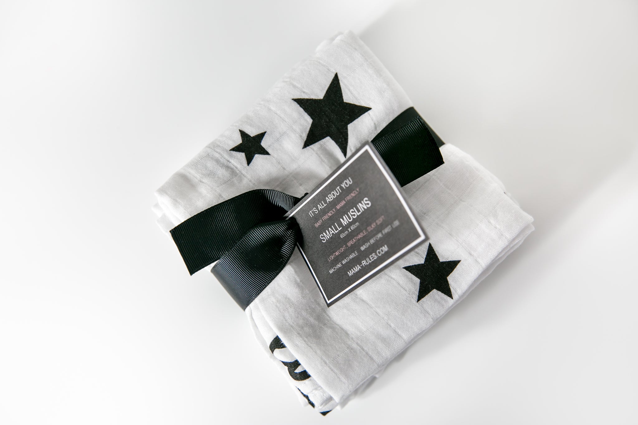 3 Pack Lucky Stars Organic Muslin Squares