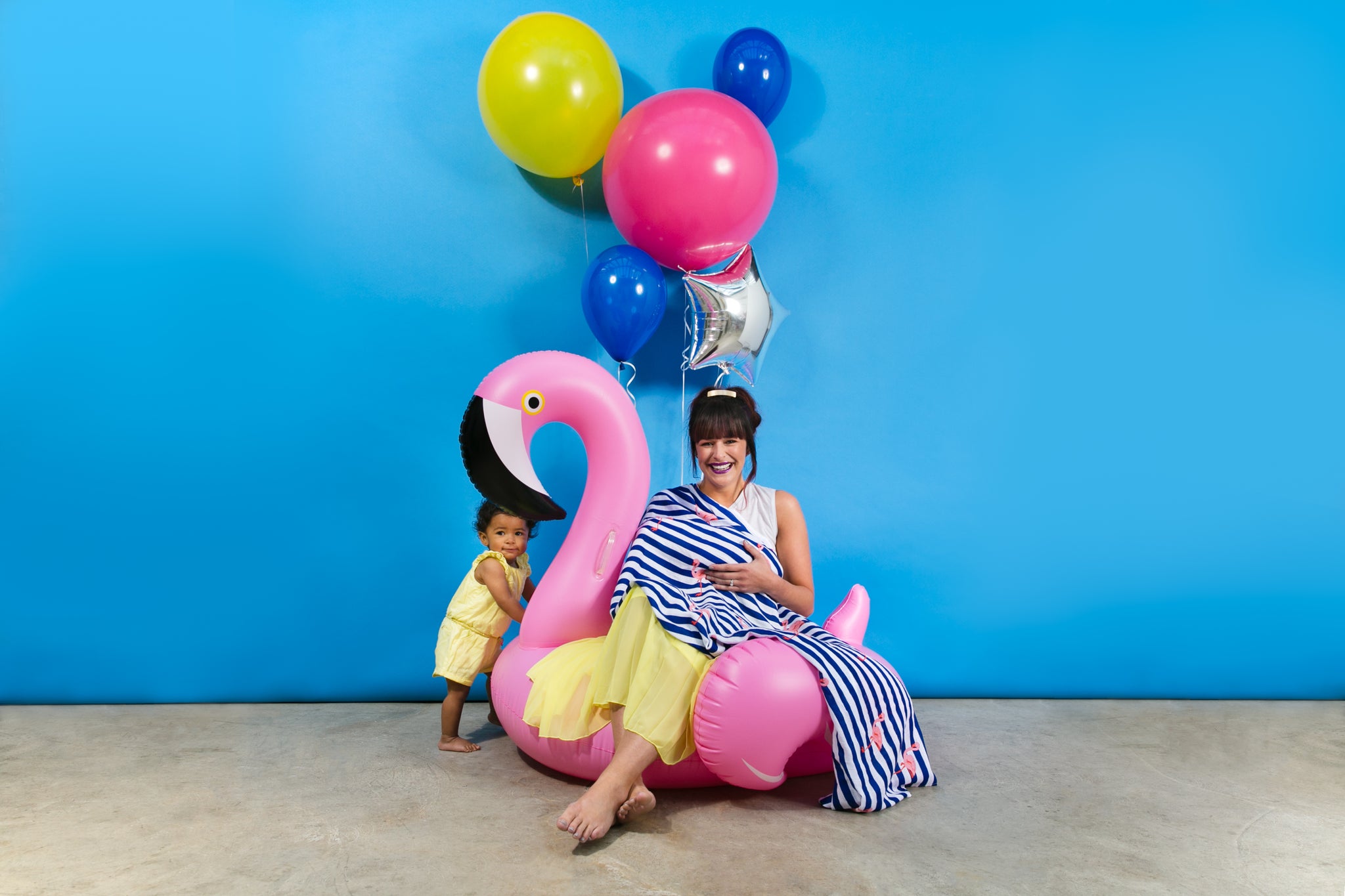 XL Flamingo Muslin
