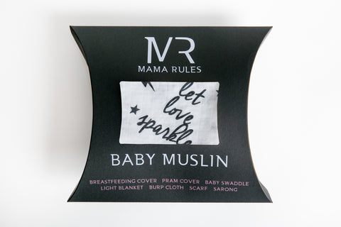 Organic Lucky Stars Combo - XL Muslin & 3 Pack of Muslin Squares